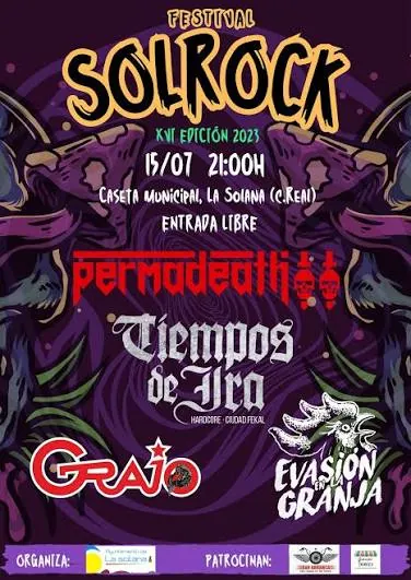 Cartel Solrock 2023, XVI edición